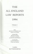 The All England Law Reports 1994, Volume 1