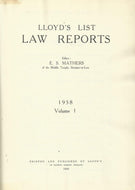 Lloyd's List Law Reports - 1958, Volume 1