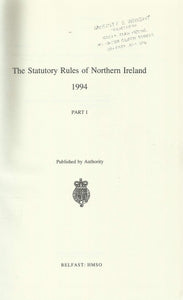 The Statutory Rules of Northern Ireland 1994