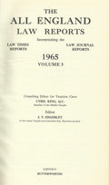 The All England Law Reports: 1965, Volume Iii.