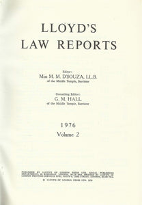 Lloyd's Law Reports - 1976, Volume 2