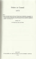 Northern Ireland Statutes: Orders in Council 1975