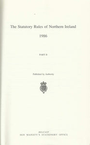 Northern Ireland Statutory Rules 1986