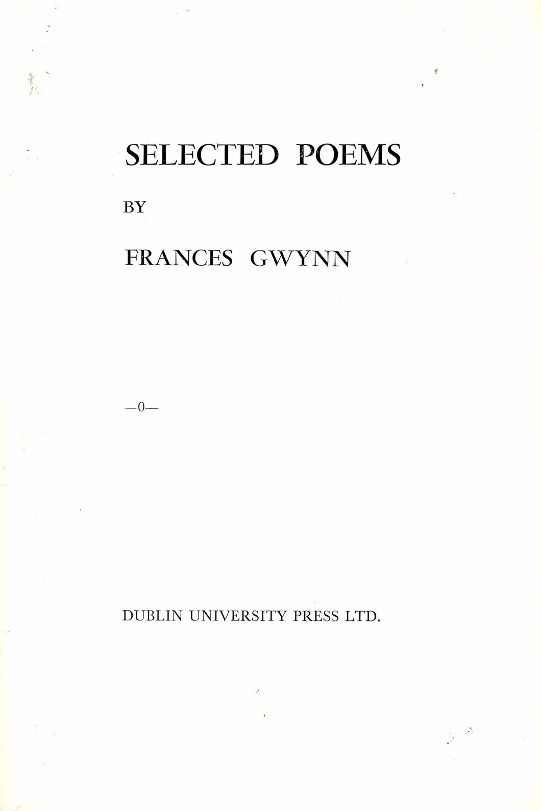Selected Poems