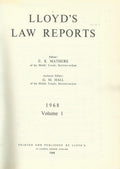 Lloyd's Law Reports - 1968, Volume 1