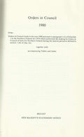Northern Ireland Statutes 1980 - Orders in Council