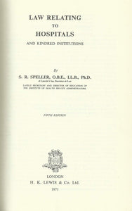 Law Relating to Hospitals and Kindred Institutions