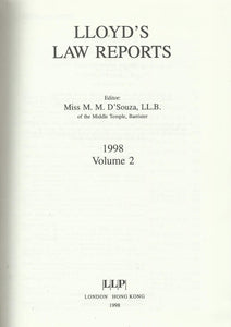 Lloyd's Law Reports - 1998, Volume 2