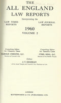 The All England Law Reports: 1960 Vol 2