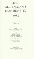 The All England Law Reports 1984 Volume 3 Only