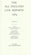 The All England Law Reports 1984 Volume 3 Only