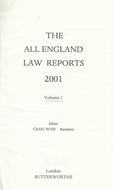 The All England Law Reports 2001, Volume 1