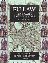 Load image into Gallery viewer, EU Law: Text, Cases, and Materials