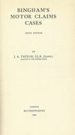 Bingham''s Motor Claims Cases: Sixth Edition