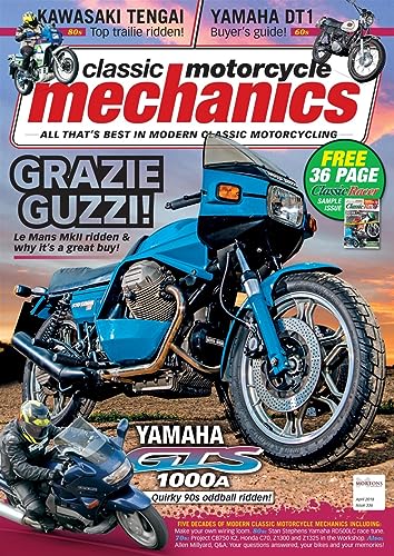 Classic Motorcycle Mechanics, April 2018: All that's Best in Modern Classic Motorbikes - Moto Guzzi Le Mans 850 MkII, Yamaha GTS 1000A, Yamaha DT1, Kawasaki Tengai