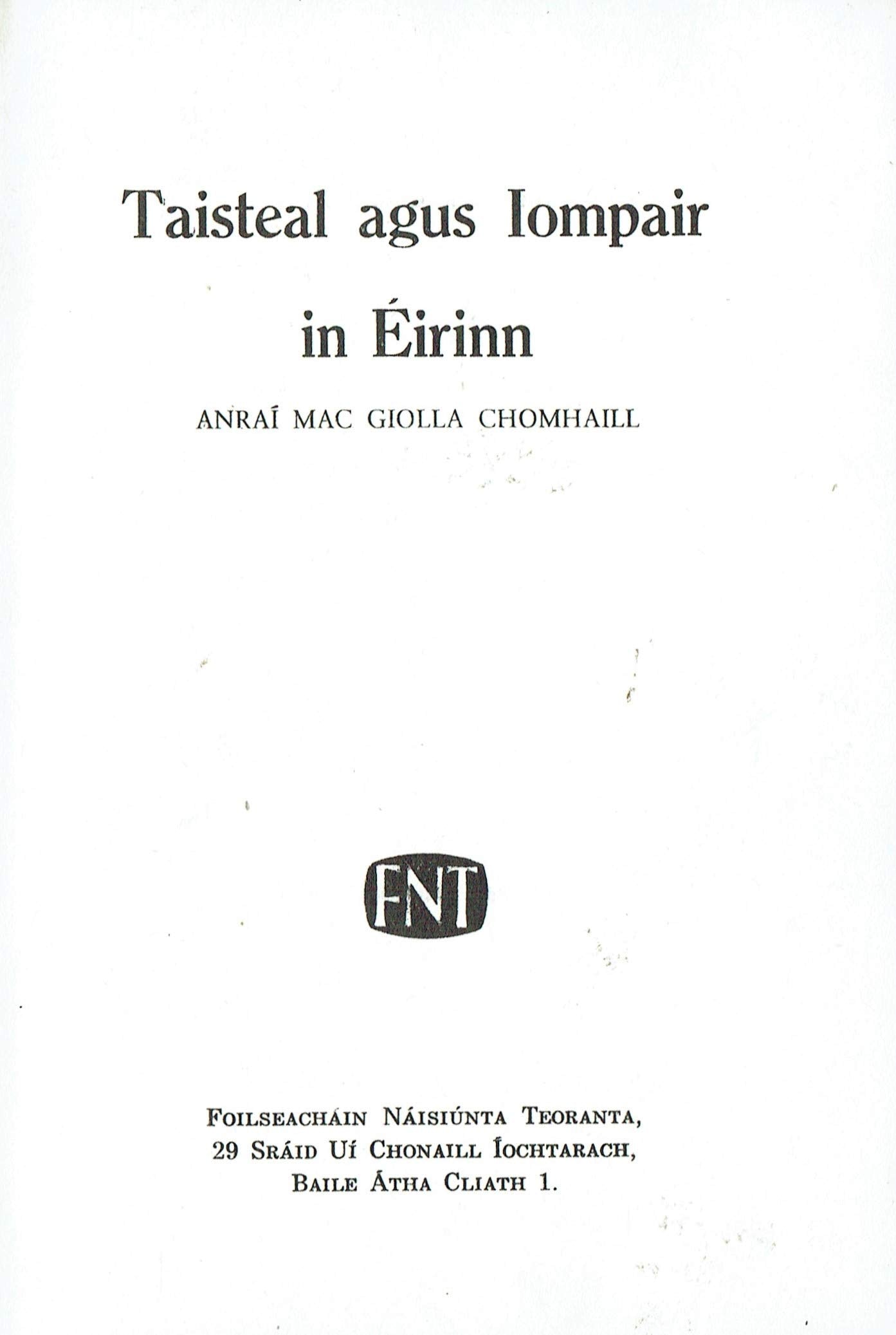 Taisteal agus Iompair in Éirinn