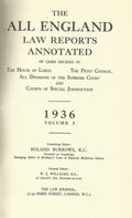 The All England Law Reports, 1936: Volume 3.
