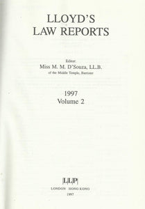 Lloyd's Law Reports - 1997, Volume 2