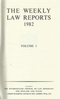 Weekly Law Reports 1982 Vol 1