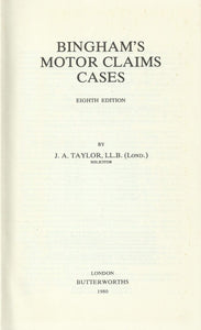 Bingham's Motor Claims Cases