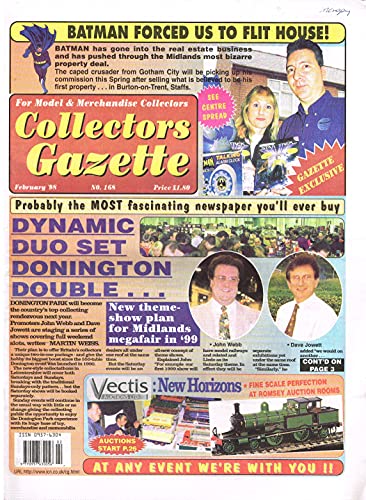 Collectors Gazette magazine, Number 168, February 1998