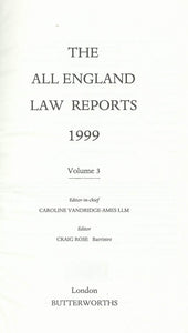 The All England Law Reports 1999: Vol 3