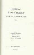 halsbury's laws of england annual abridgement 1983