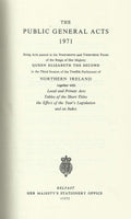 Northern Ireland Statutes: The Public General Acts 1971