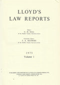 Lloyd's Law Reports - 1973, Volume 1
