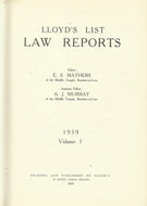 Lloyd's List Law Reports - 1959, Volume 1
