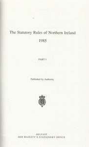 The Statutory Rules of Northern Ireland 1985