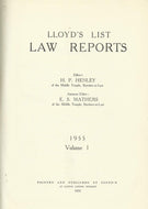 Lloyd's List Law Reports - 1955 Volume 1