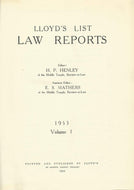 Lloyd's List Law Reports - 1953, Volume 1