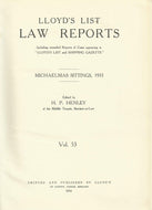 Lloyd's List Law Reports - Volume 53, Michaelmas Sittings, 1935