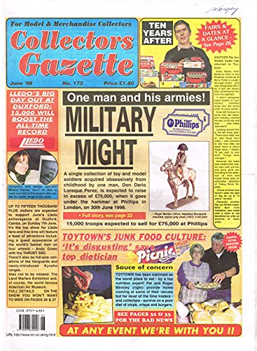 Collectors Gazette magazine, Number 172, June 1998