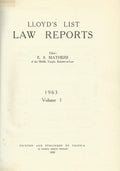 Lloyd's List Law Reports - 1963, Volume 1