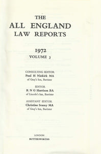 THE ALL ENGLAND LAW REPORTS 1972 VOLUME 3