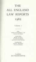 The All England Law Reports 1982 Volume 1