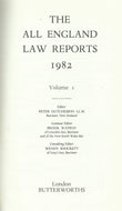 The All England Law Reports 1982 Volume 1