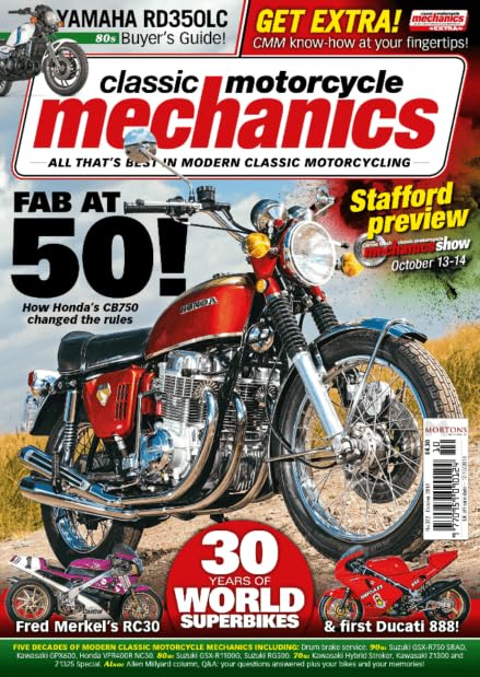 Classic Motorcycle Mechanics, October 2018: All that's Best in Modern Classic Motorbikes - Honda CB750, RC30, Ducati 888, Yamaha RD350LC