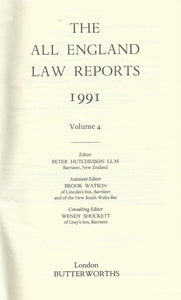 The All England Law Reports 1991: Volume 4