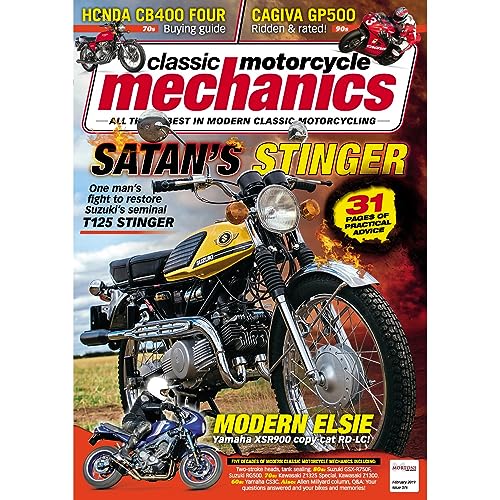 CMM Classic Motorcycle Mechanics, February 2019: All that's Best in Modern Classic Motorbikes - Suzuki T125 Stinger, Yamaha XSR 900 RD-LC Elsie, Honda CB400 Four, Gagiva GP500