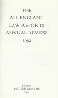 The All England Law Reports Annual Review 1992.
