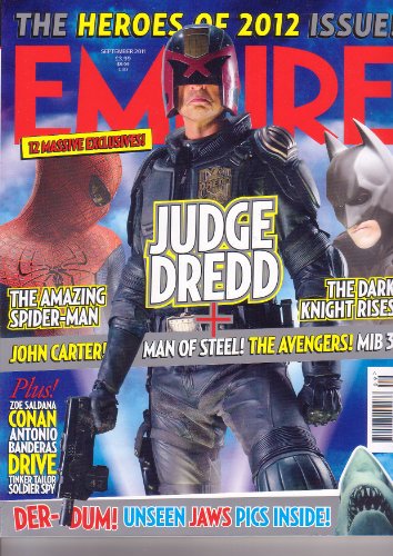 Empire magazine, Issue 267, September 2011: Judge Dredd, Man of Steel, The Avengers, The Dark Knight Rises, Batman, The Amazing Spider-Man, John Carter, Jaws