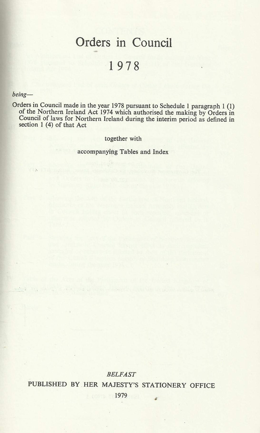 Orders in Council