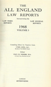 The All England Law Reports 1968, Volume 3