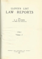 Lloyd's List Law Reports - 1961, Volume 2