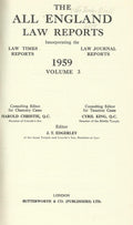 The All England Law Reports, 1959: Volume 3.