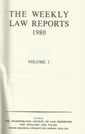 Weekly Law Reports 1980 Vol 1