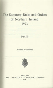 The statutory rules and orders of Northern Ireland